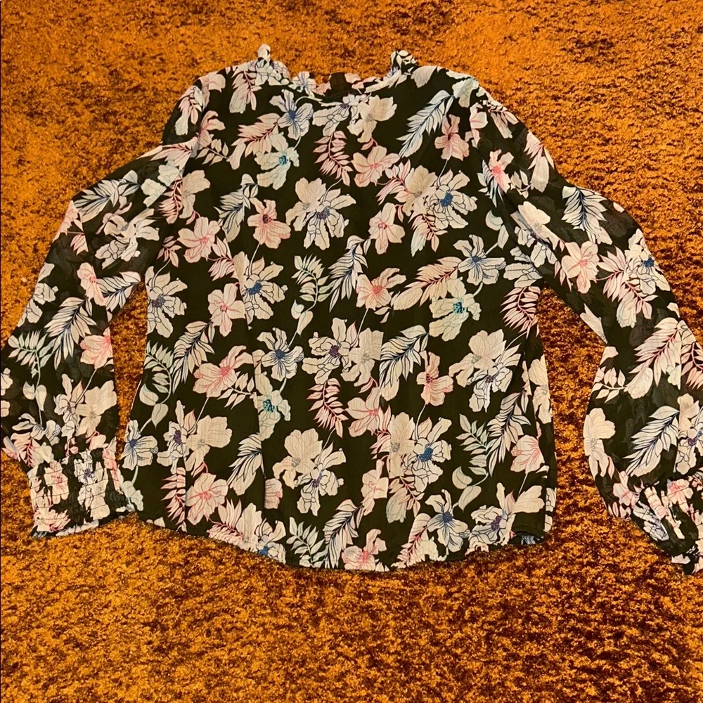 Sanctuary Black Floral Blouse